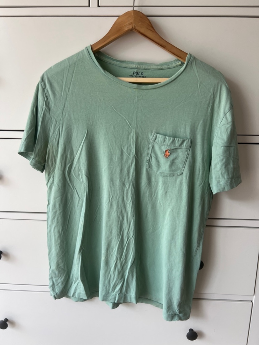 Polo by Ralph Lauren Light Mint Short Sleeve Pocket Tee Medium Men’s